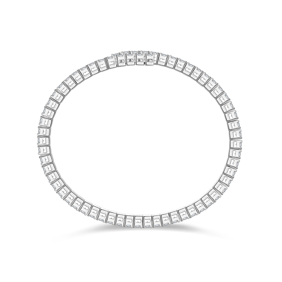 Celand 6.5CTW Moissanite Wrap Tennis Bracelet, S925 Silver