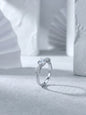 Celand 0.5ct Bow Knot Moissanite Ring