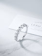 Celand Leaf Vine Moissanite Ring, S925 Silver