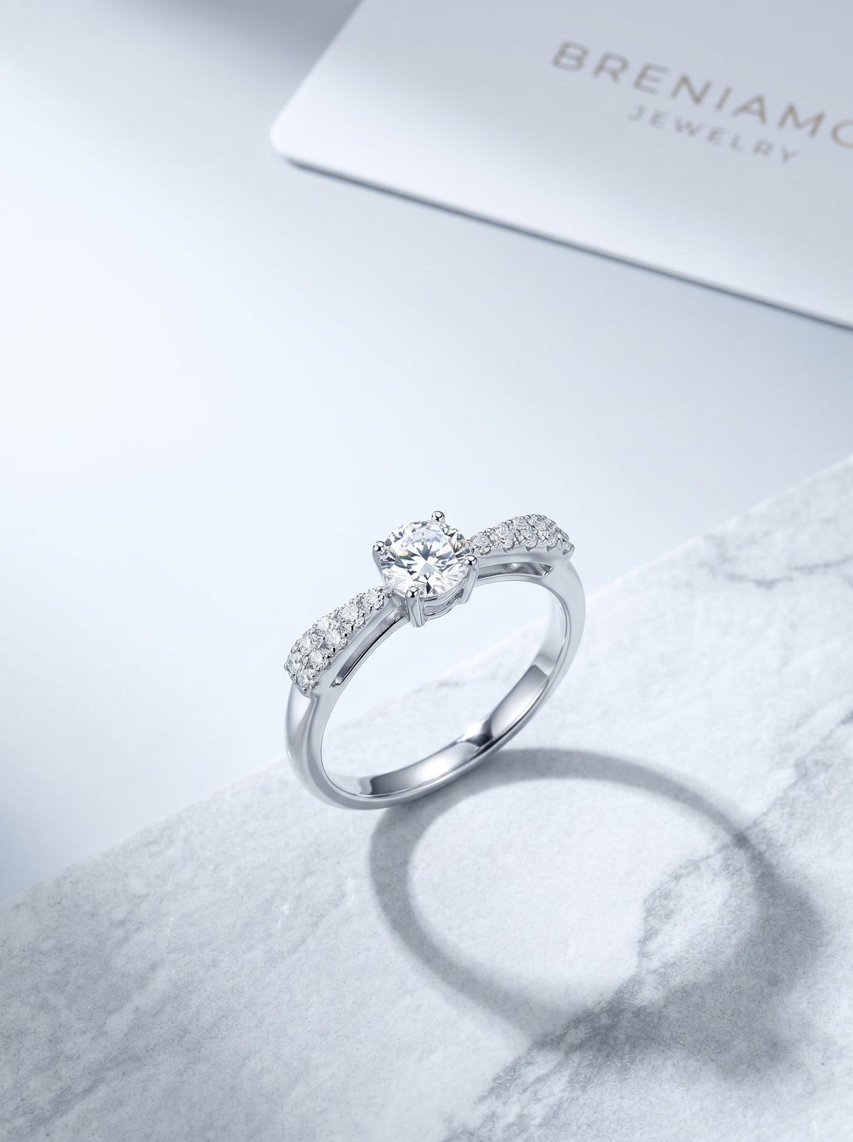 Celand 0.5ct Bow Knot Moissanite Ring
