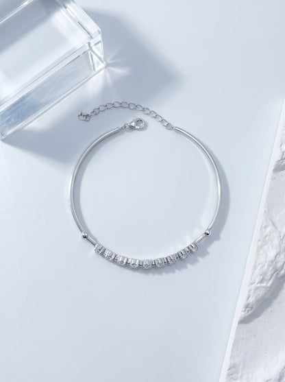 Celand Moissanite Tennis Bracelet, S925 Silver