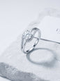 Celand 0.8ct Moissanite Swirl Ring