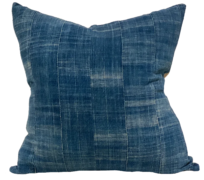 African Indigo Mudcloth Pillows (pair)