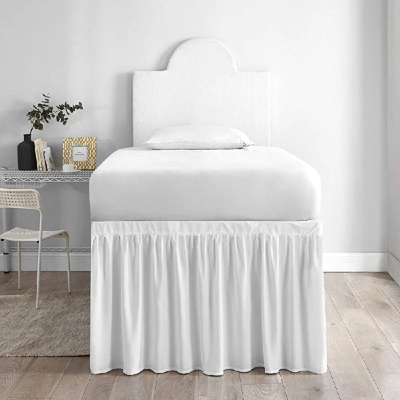 Bed Skirt Twin XL (3 Panel Set) - White