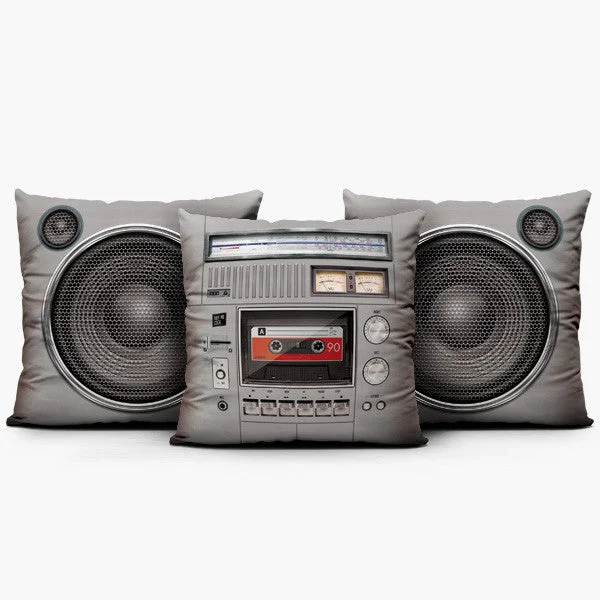 Boombox Set Classic - Throw Pillow