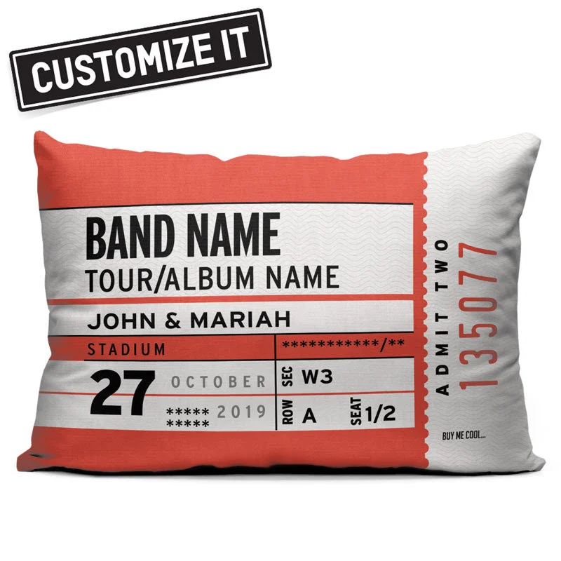 Concert Stub - Throw Pillow