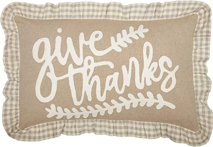 Grace Give Thanks Pillow