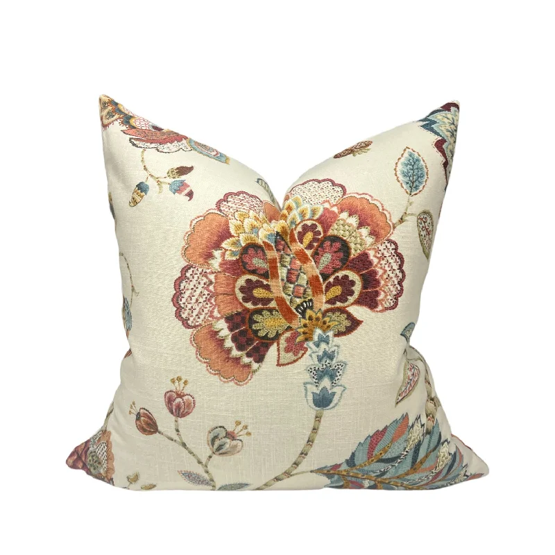 Earthy botanical floral Pillow Cover