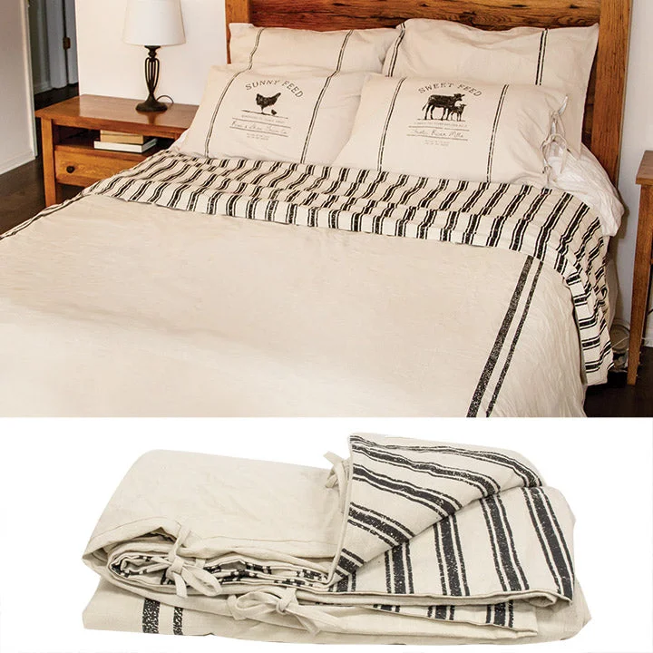 Farmhouse Stripe Duvet Cover, King