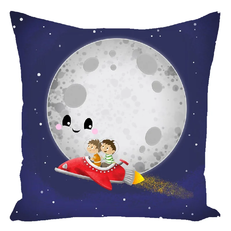 Hello Luna! Throw Pillow