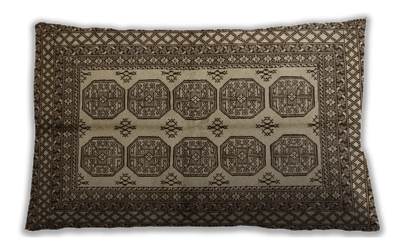 Traditional Classic Indoor Outdoor Rectangular Bakers Brown Lumbar Throw Pillow, 13 inch by 19 inch, lbtr1985