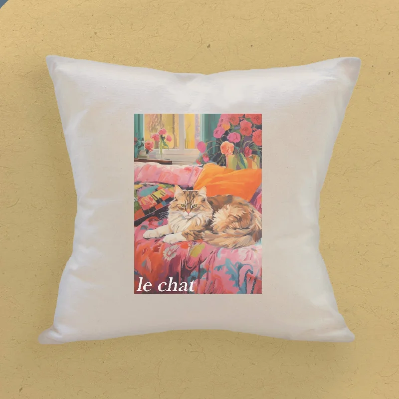 Le Chat (The Cat) - Square Canvas Pillow