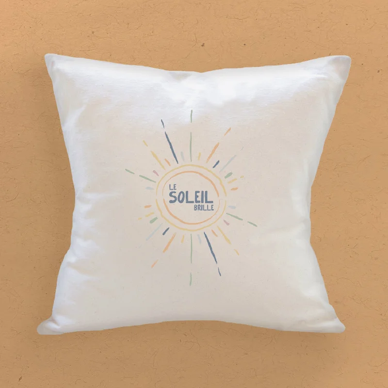 Le Soleil Brille (The Sun is Shining) - Square Canvas Pillow