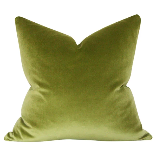 Bright Olive Green Velvet