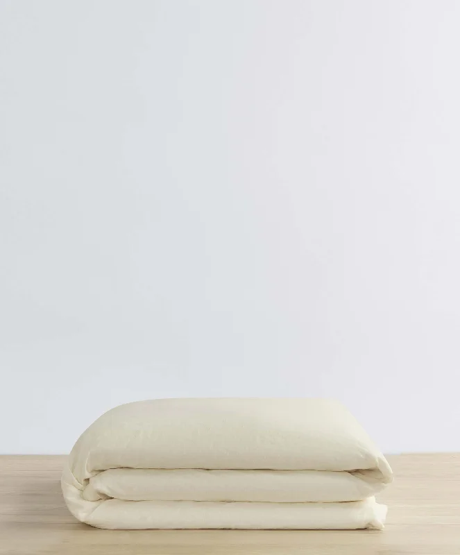 Linen Duvet Cover - Ivory