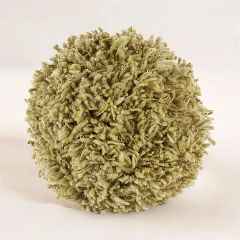 Momo Verde Wool Pillow by Casa Edel