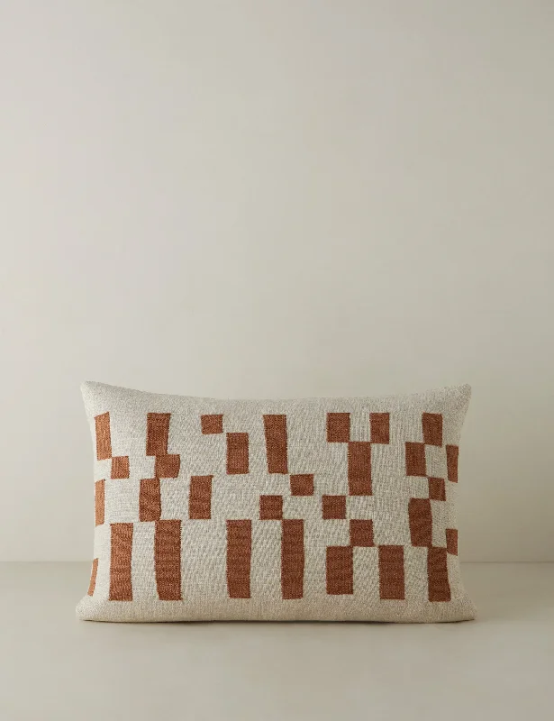 Mosaic Embroidered Pillow by Élan Byrd