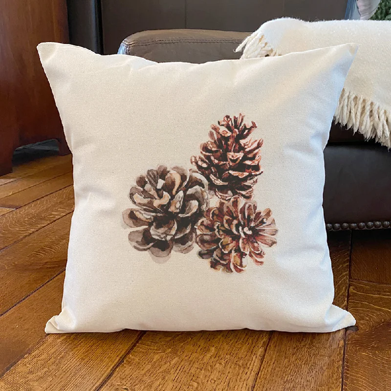 Pinecones - Square Canvas Pillow