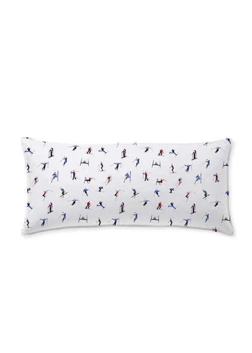 Skier Throw Pillow