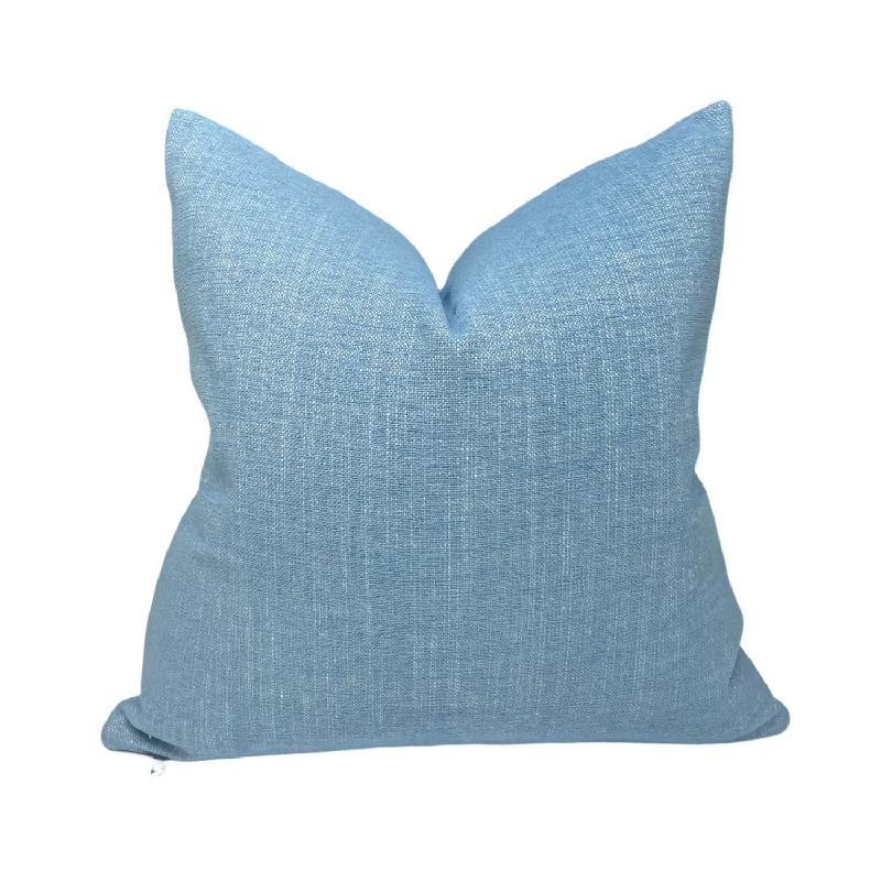 Soft Blue Tweed Pillow Cover (Limited)