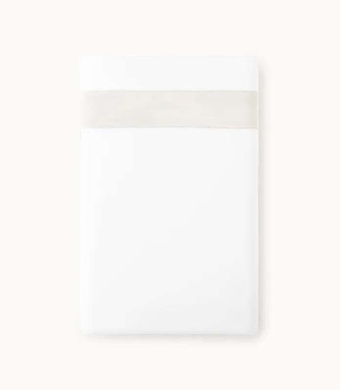 Soprano Trim Sateen Flat Sheet