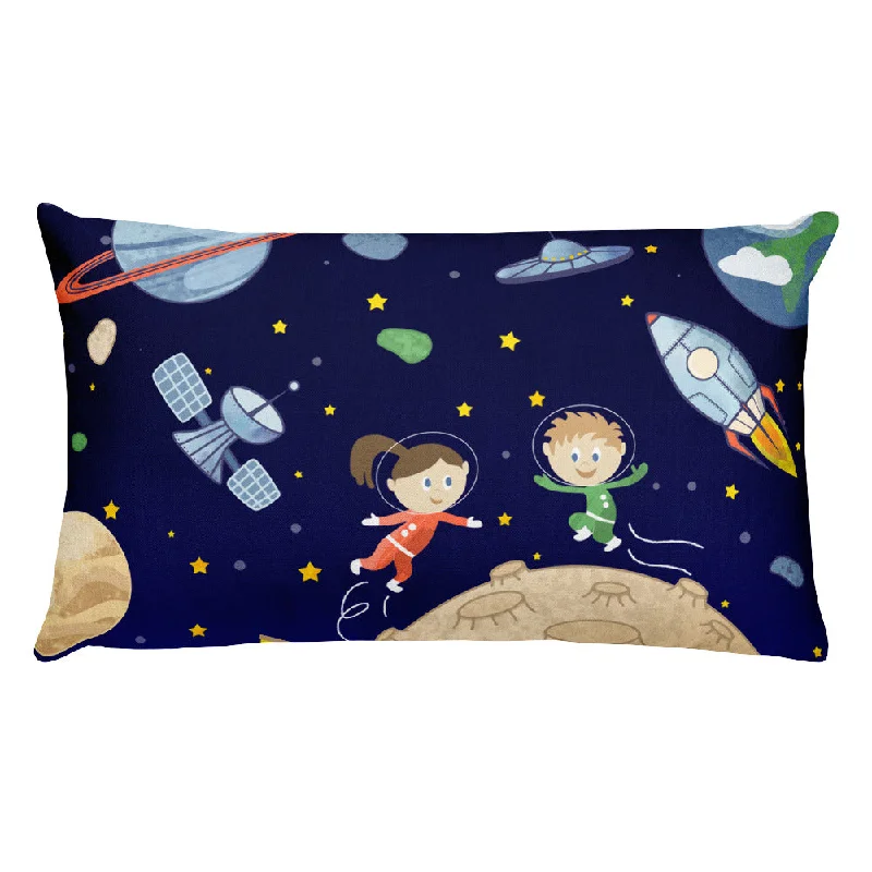 Space kids Rectangular Pillow