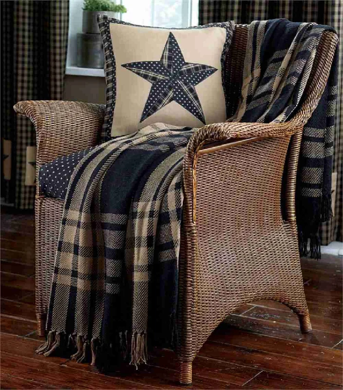 Mega Sale Sturbridge Black Throw Woven