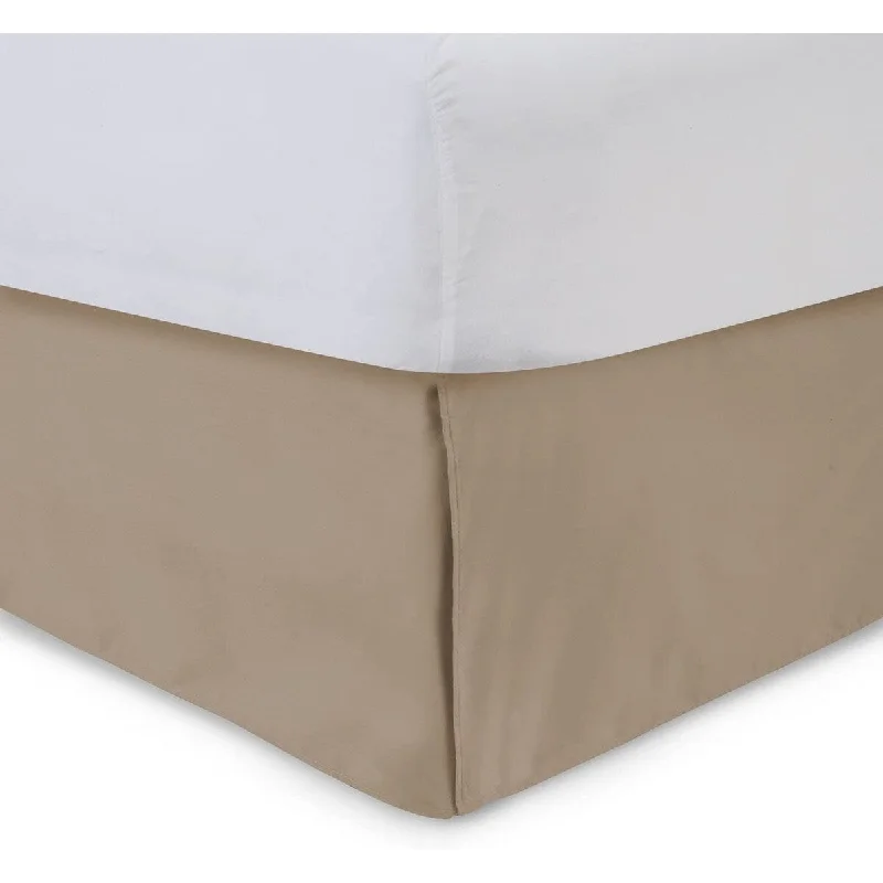 Tailored Bedskirt with Split Corners -14 inch Drop, Camel, Full