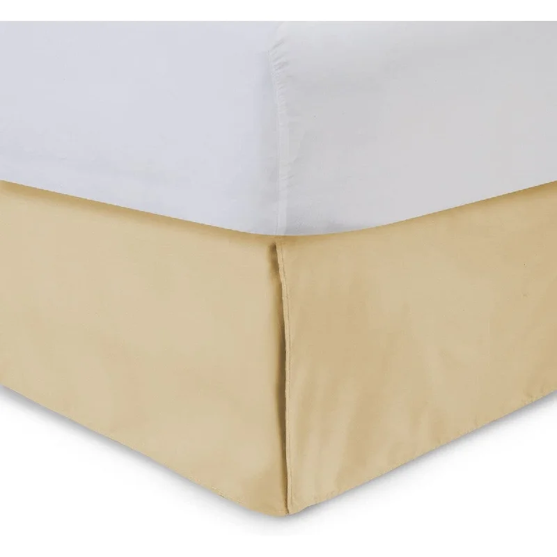 Tailored Bedskirt with Split Corners -14 inch Drop, Stone, King