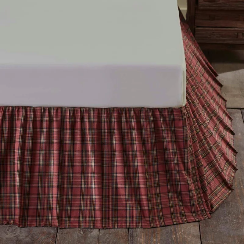 Tartan Red Plaid Bed Skirt