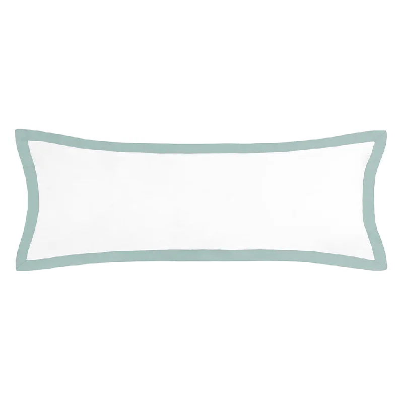 The Linden Seafoam Green Extra Long Lumbar Throw Pillow