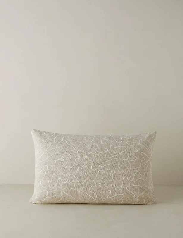 Topos Embroidered Pillow by Élan Byrd