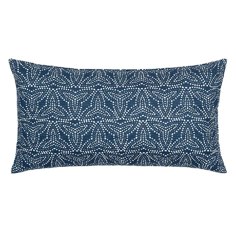 Trillium Navy Throw Pillow