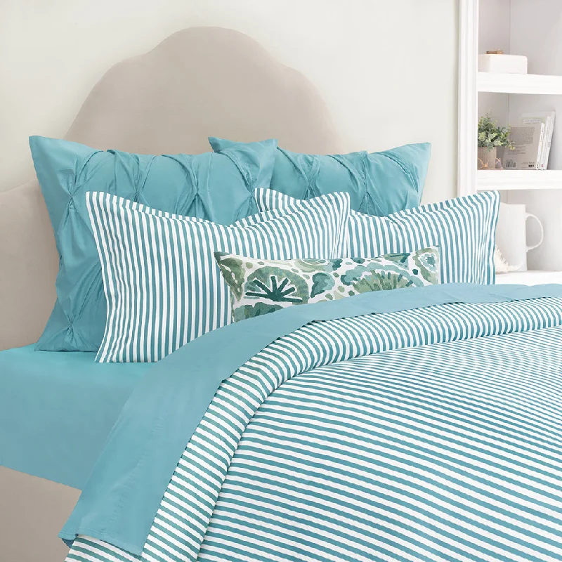 Turquoise Larkin Duvet Cover