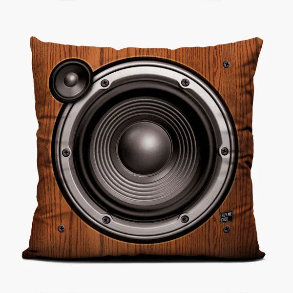 Wood Speaker - Throw Pillow